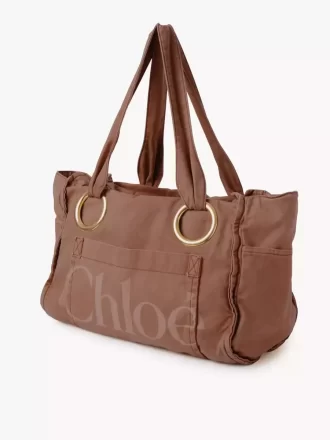 Borsa tote grande Chloé Plage in cotone