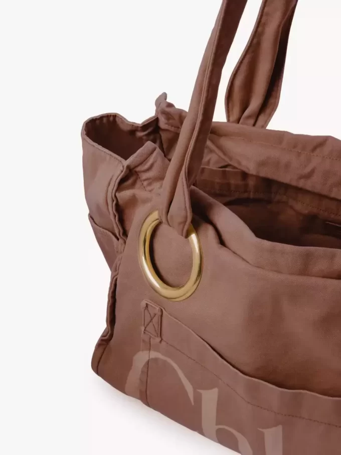 Borsa tote grande Chloé Plage in cotone Borsa tote grande Chloé Plage in cotone