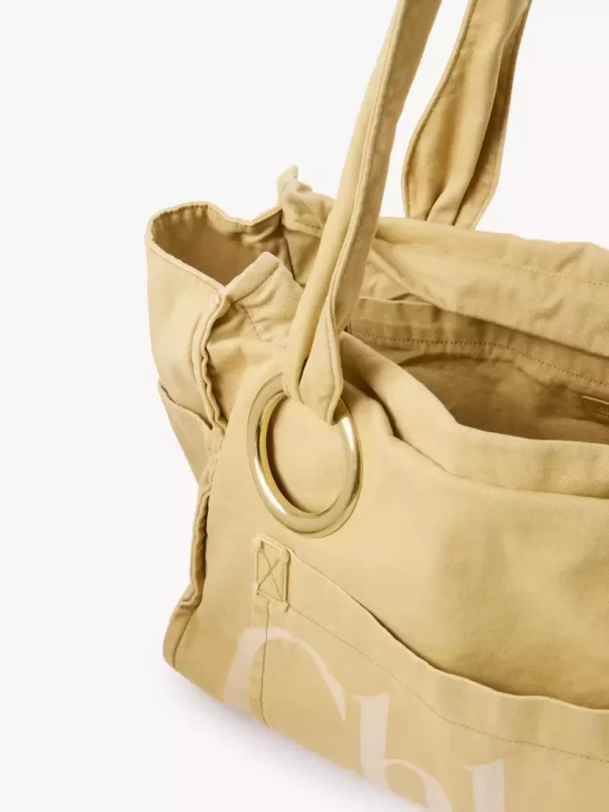 Borsa tote grande Chloé Plage in cotone Borsa tote grande Chloé Plage in cotone