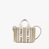 Borsa tote Mini Woody in lino Borsa tote Mini Woody in lino