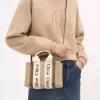Borsa tote Mini Woody in lino Borsa tote Mini Woody in lino