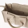 Borsa tote Mini Woody in lino e pelle Borsa tote Mini Woody in lino e pelle