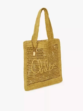 Borsa tote Summer Banana in rafia