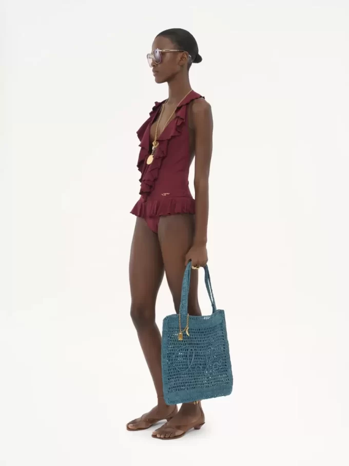 Borsa tote Summer Banana in rafia Borsa tote Summer Banana in rafia