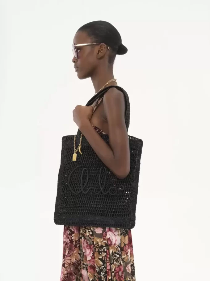 Borsa tote Summer Banana in rafia Borsa tote Summer Banana in rafia