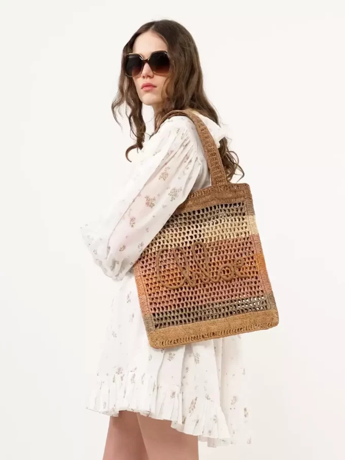 Borsa tote Summer Banana in rafia Borsa tote Summer Banana in rafia