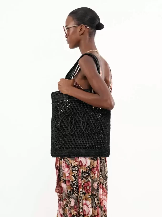 Borsa tote Summer Banana in rafia Borsa tote Summer Banana in rafia