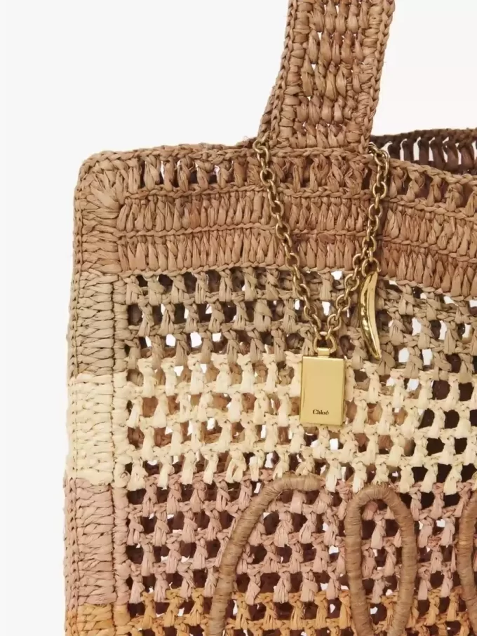 Borsa tote Summer Banana in rafia Borsa tote Summer Banana in rafia