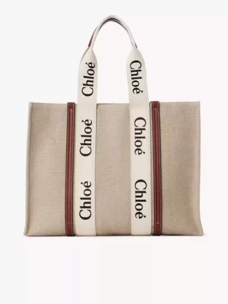 Borsa tote Woody grande in lino