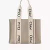 Borsa tote Woody in lino Borsa tote Woody in lino