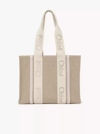 Borsa tote Woody in lino Borsa tote Woody in lino