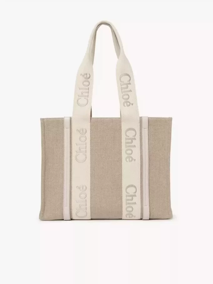 Borsa tote Woody in lino Borsa tote Woody in lino
