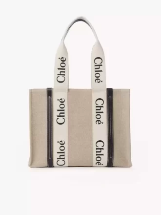 Borsa tote Woody in lino Borsa tote Woody in lino