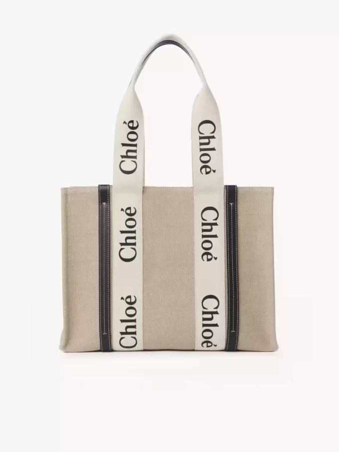 Borsa tote Woody in lino Borsa tote Woody in lino
