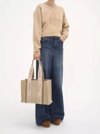 Borsa tote Woody in lino Borsa tote Woody in lino