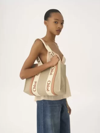 Borsa tote Woody in lino