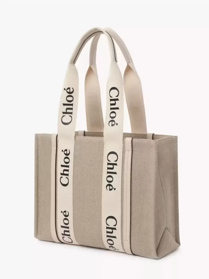 Borsa tote Woody in lino Borsa tote Woody in lino