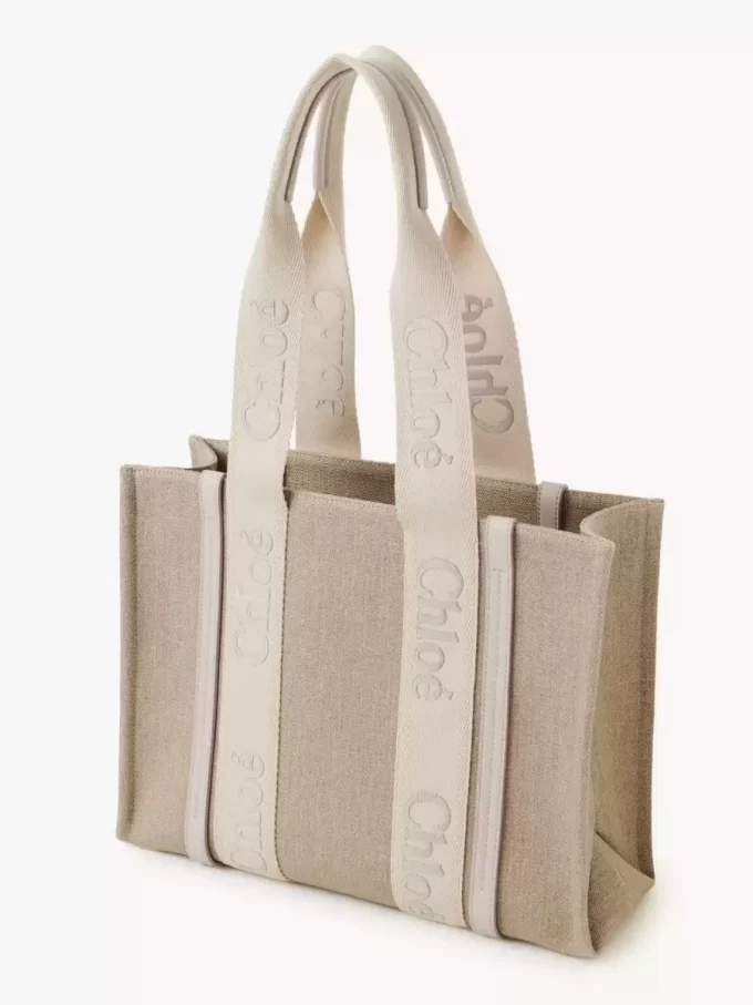 Borsa tote Woody in lino Borsa tote Woody in lino