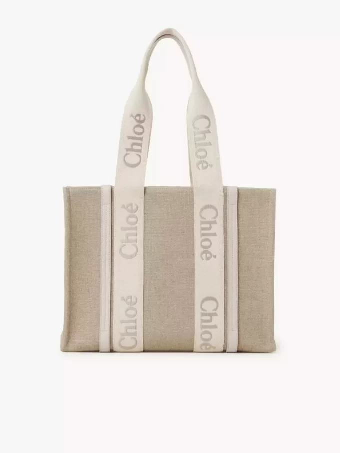 Borsa tote Woody in lino Borsa tote Woody in lino