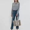 Borsa tote Woody in lino Borsa tote Woody in lino