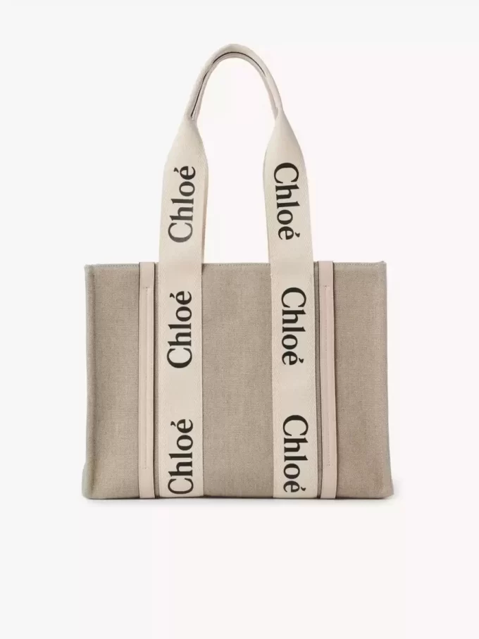 Borsa tote Woody in lino Borsa tote Woody in lino