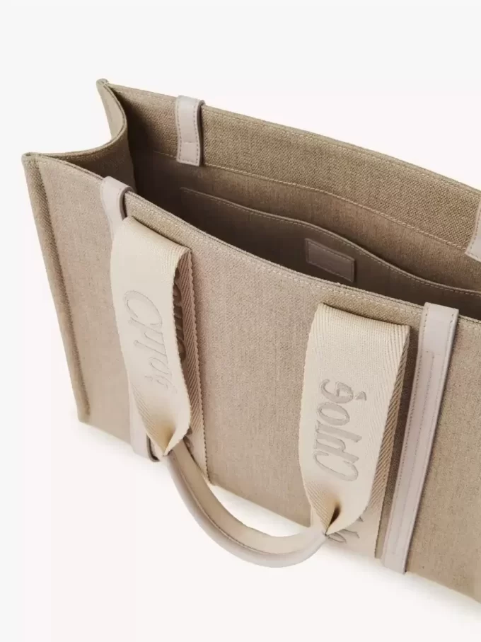 Borsa tote Woody in lino Borsa tote Woody in lino