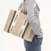 Borsa tote Woody in lino Borsa tote Woody in lino