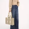 Borsa tote Woody in lino Borsa tote Woody in lino