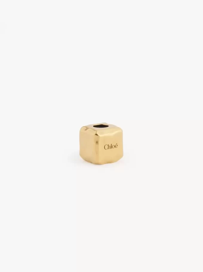 Bracciale con ciondolo a forma di dado cubo in ottone