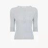 Camicia Henley a maniche corte in maglia di lino e seta Camicia Henley a maniche corte in maglia di lino e seta