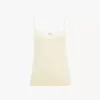 Canotta con spalline sottili in maglia di lana superfine Canotta con spalline sottili in maglia di lana superfine