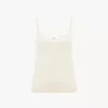 Canotta con spalline sottili in maglia di lana superfine Canotta con spalline sottili in maglia di lana superfine