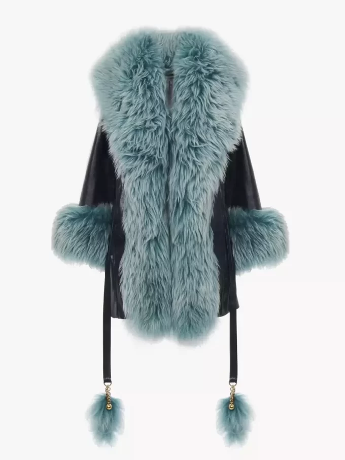 Cappotto corto in pelle Cappotto corto in pelle