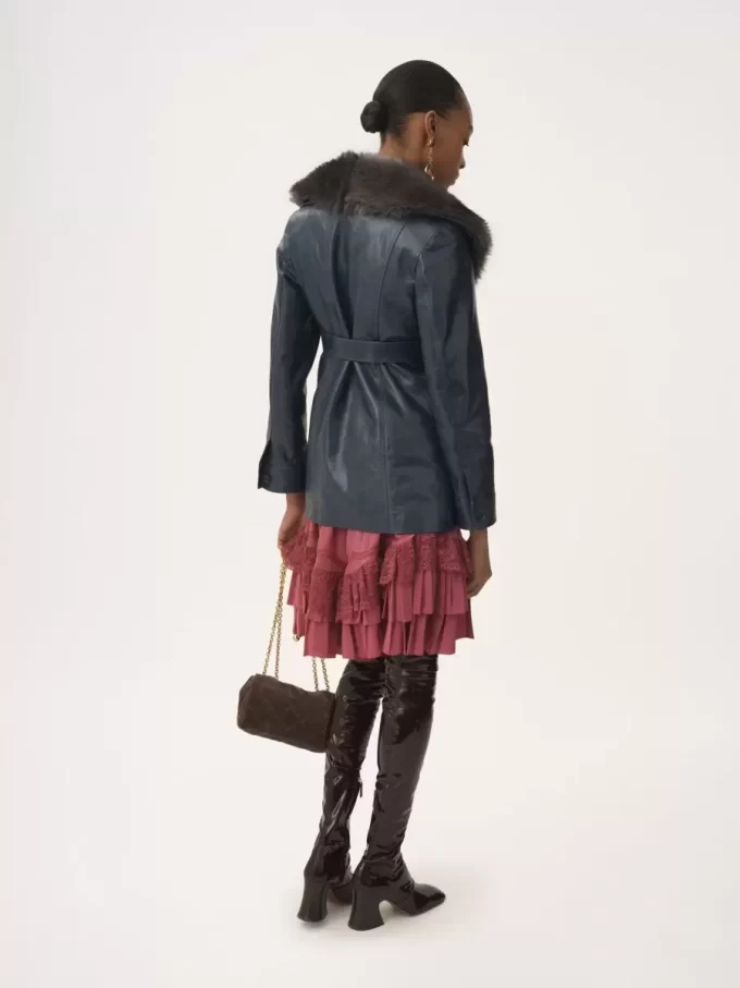 Cappotto corto in pelle Cappotto corto in pelle