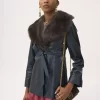 Cappotto corto in pelle Cappotto corto in pelle