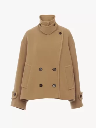 Cappotto corto oversize in lana Cappotto corto oversize in lana