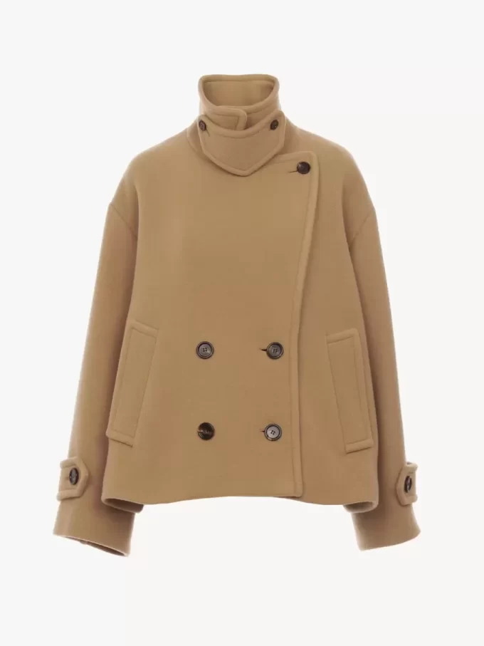 Cappotto corto oversize in lana Cappotto corto oversize in lana