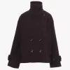 Cappotto corto oversize in lana Cappotto corto oversize in lana