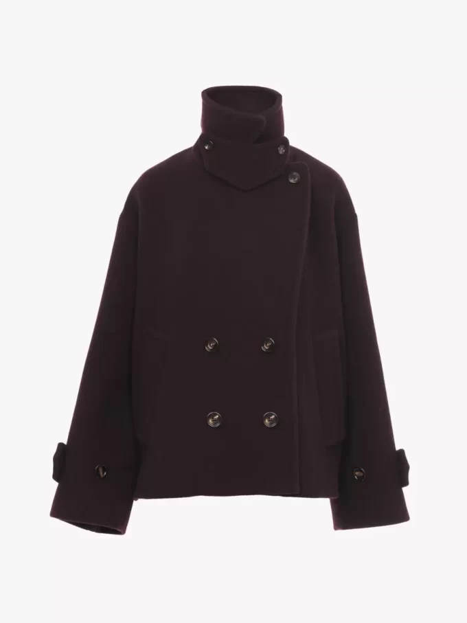 Cappotto corto oversize in lana Cappotto corto oversize in lana
