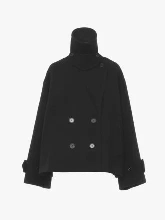 Cappotto corto oversize in lana Cappotto corto oversize in lana