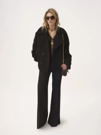 Cappotto corto oversize in lana Cappotto corto oversize in lana