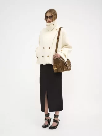 Cappotto corto oversize in lana Cappotto corto oversize in lana
