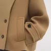 Cappotto corto oversize in lana Cappotto corto oversize in lana