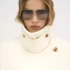 Cappotto corto oversize in lana Cappotto corto oversize in lana