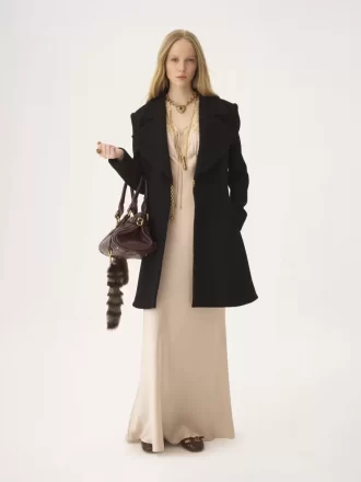 Cappotto da equitazione in bouclette di lana