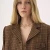 Cappotto da equitazione in lana pied de poule Cappotto da equitazione in lana pied de poule