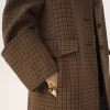 Cappotto da equitazione in lana pied de poule Cappotto da equitazione in lana pied de poule