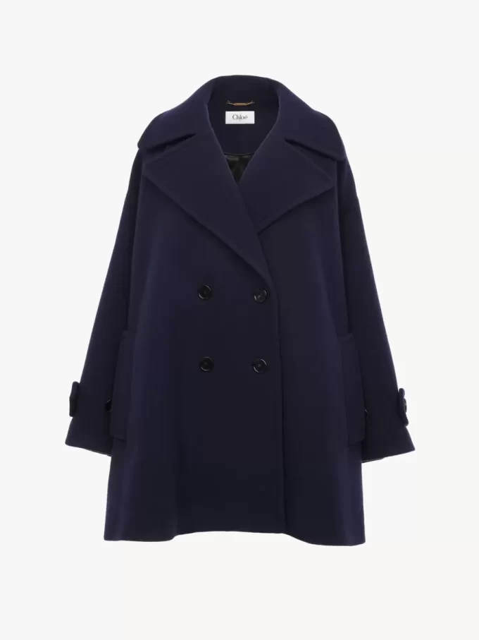 Cappotto doppiopetto oversize in lana Cappotto doppiopetto oversize in lana