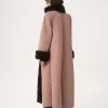Cappotto lungo ibrido in raso tecnico Cappotto lungo ibrido in raso tecnico