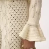 Cardigan con logo arricciato in maglia di seta, alpaca e cotone Cardigan con logo arricciato in maglia di seta, alpaca e cotone